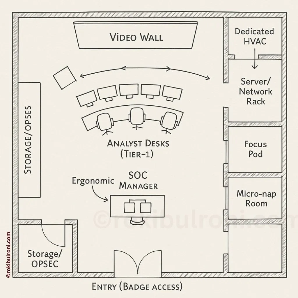 SOC Room Layout Sketch